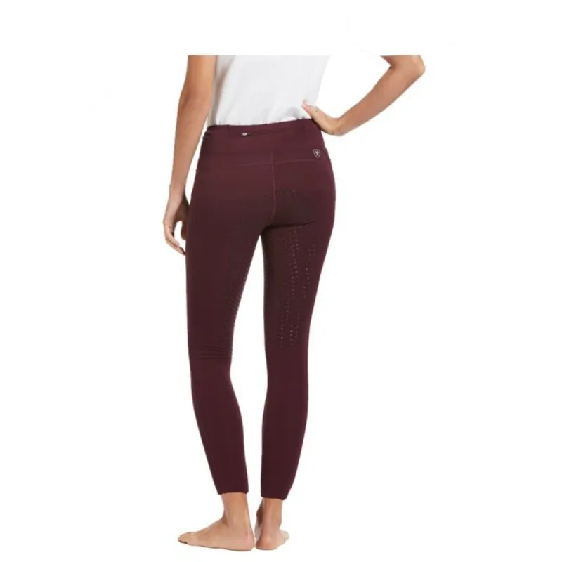 Ariat Womens Attain Thermal Full Seat Riding Tights - Wine Tasting