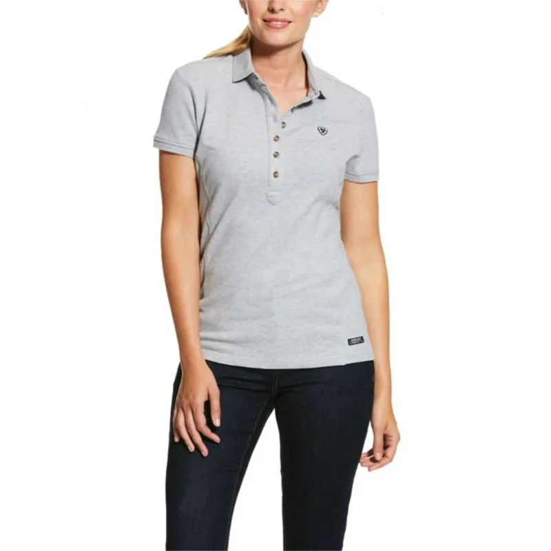 Ariat Womens Prix 2.0 Polo - Heather Grey