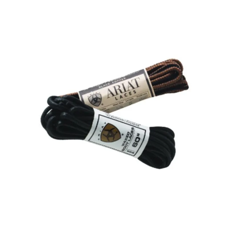 Ariat Mens Waxed - Black Laces 60 inches