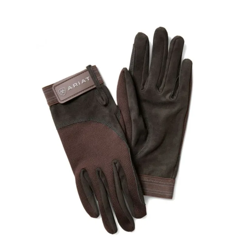Ariat Tek Grip Gloves - Brown