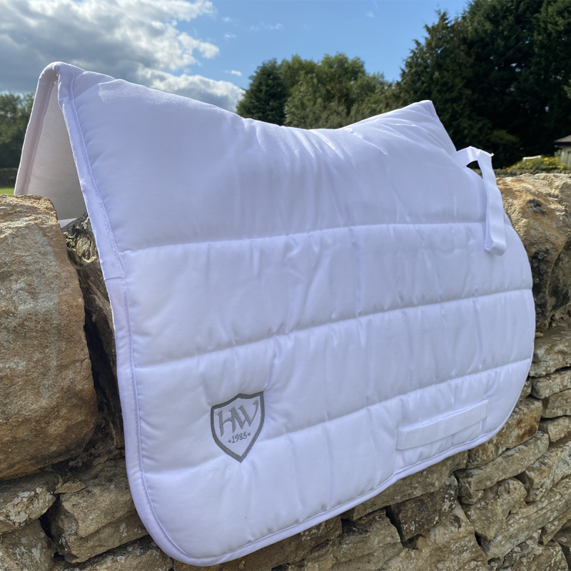 Horseware Rambo Saddlepad with Varilayer - White-1