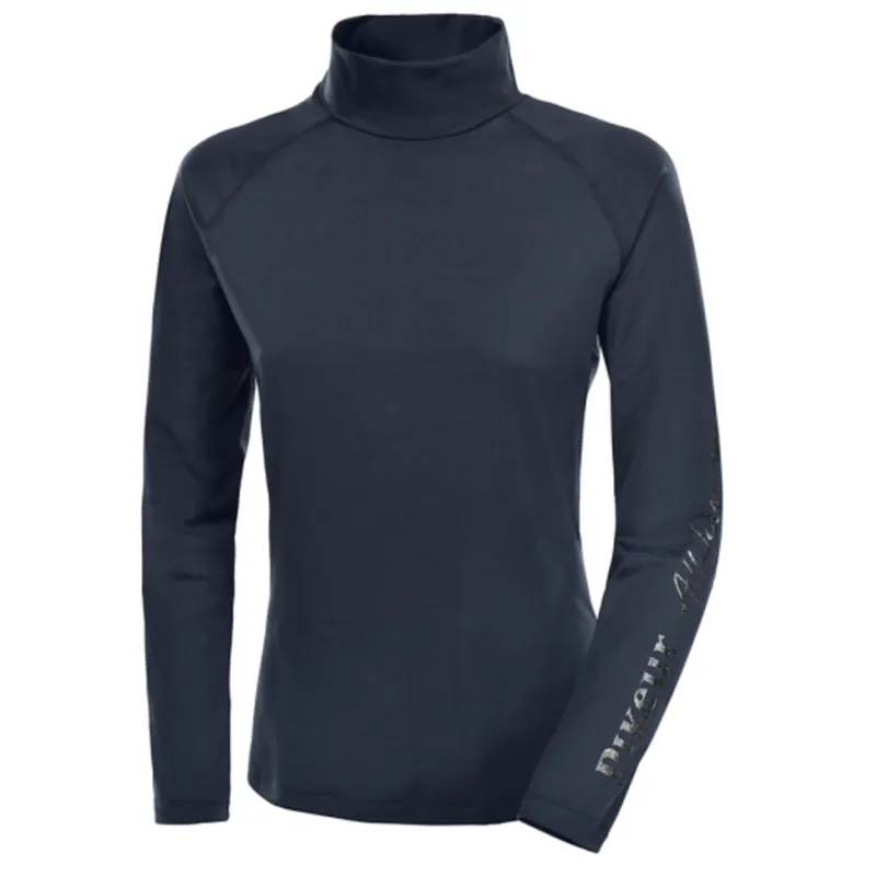 Pikeur Abby Ladies Polo Neck Top - Ombre Blue