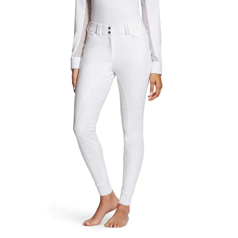 Ariat Women's Tri Factor Grip Full Seat Breeches - White