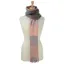Hy Equestrian Cumbria Soft Touch Scarf - Blush Pink/Dark Grey/Brown