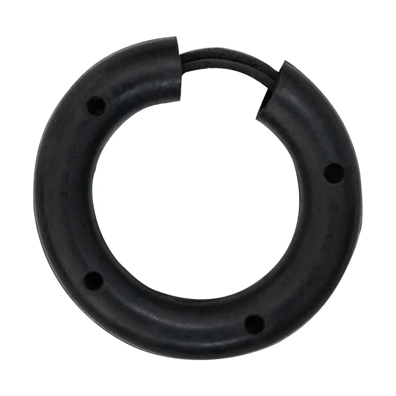 Hy Equestrian Fetlock Ring with Leather Strap - Black