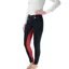 Hy Equestrian Saxby Silicone Jodhpurs - Marine Navy/Red