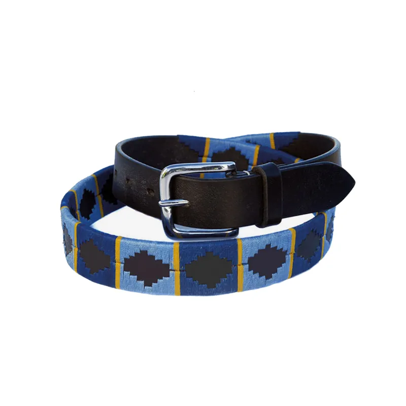 Chukka Sol Polo Belt Slim - Navy/Baby Blue