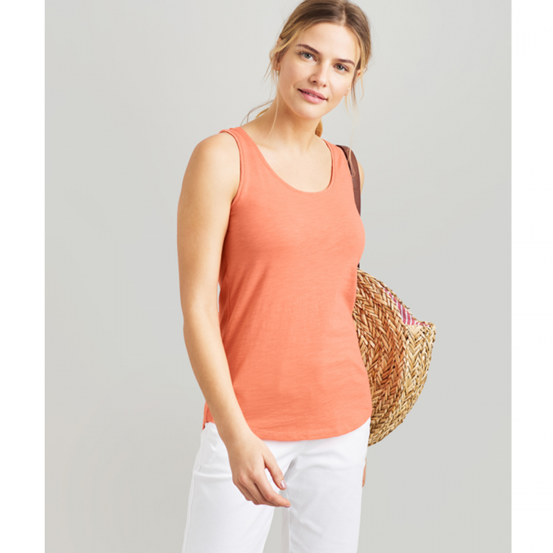 Joules Bo Ladies Jersey Vest - Orange -1
