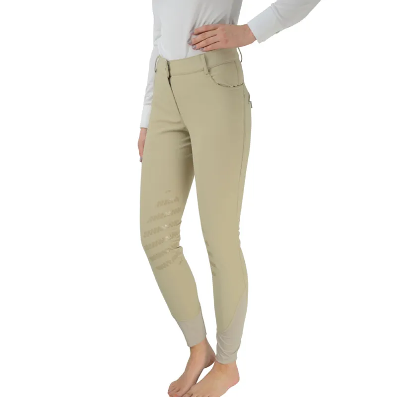 Hy Equestrian Thermal Softshell Breeches - Beige
