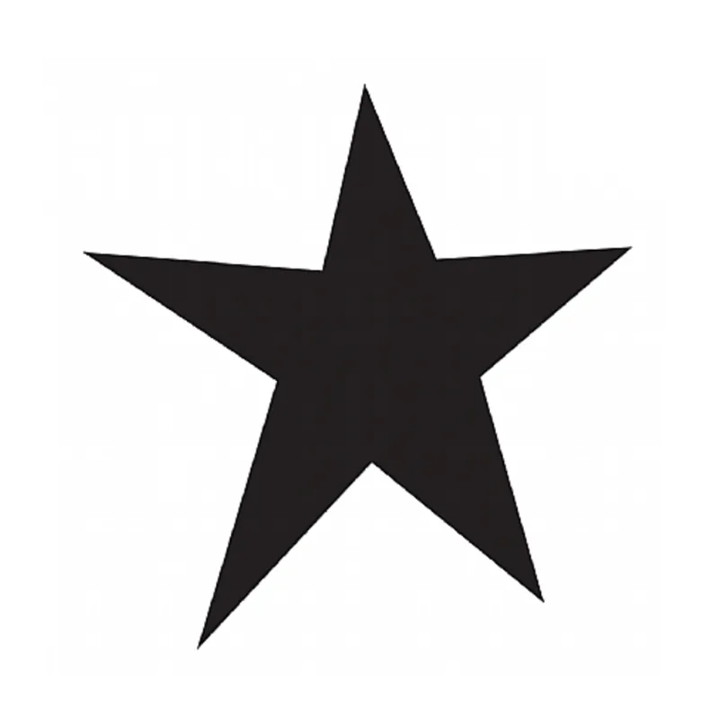 Glamourati Prof Glit Quarter Mark Stencils - Star