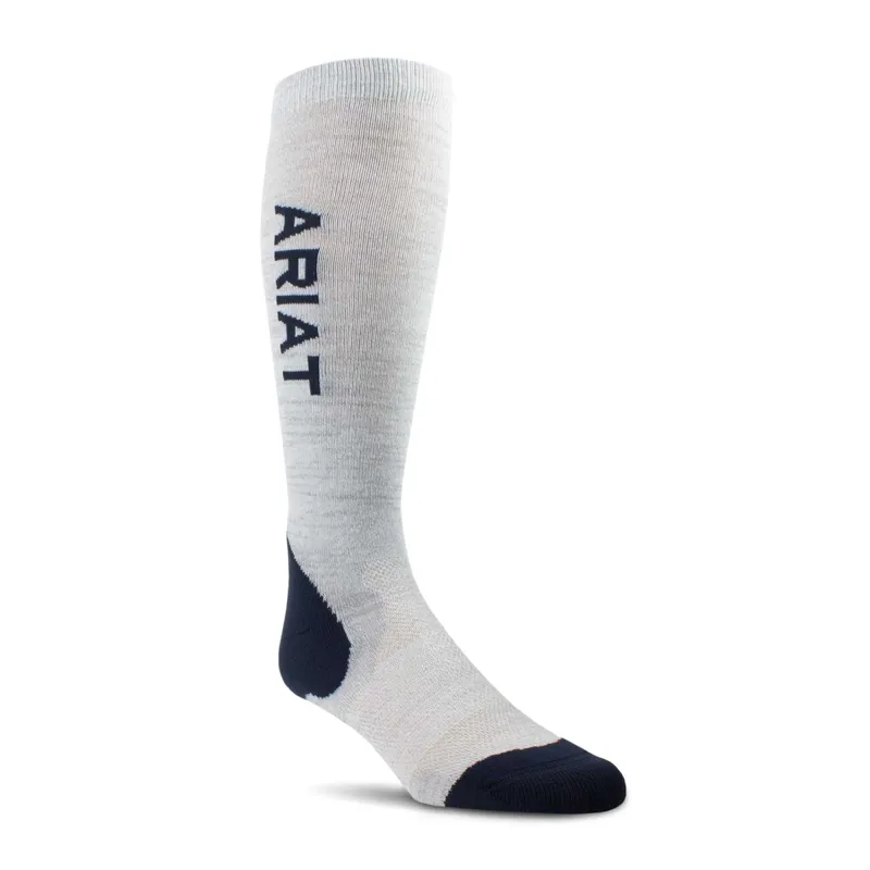 Ariat Women's Performance Socks - White/Navy
