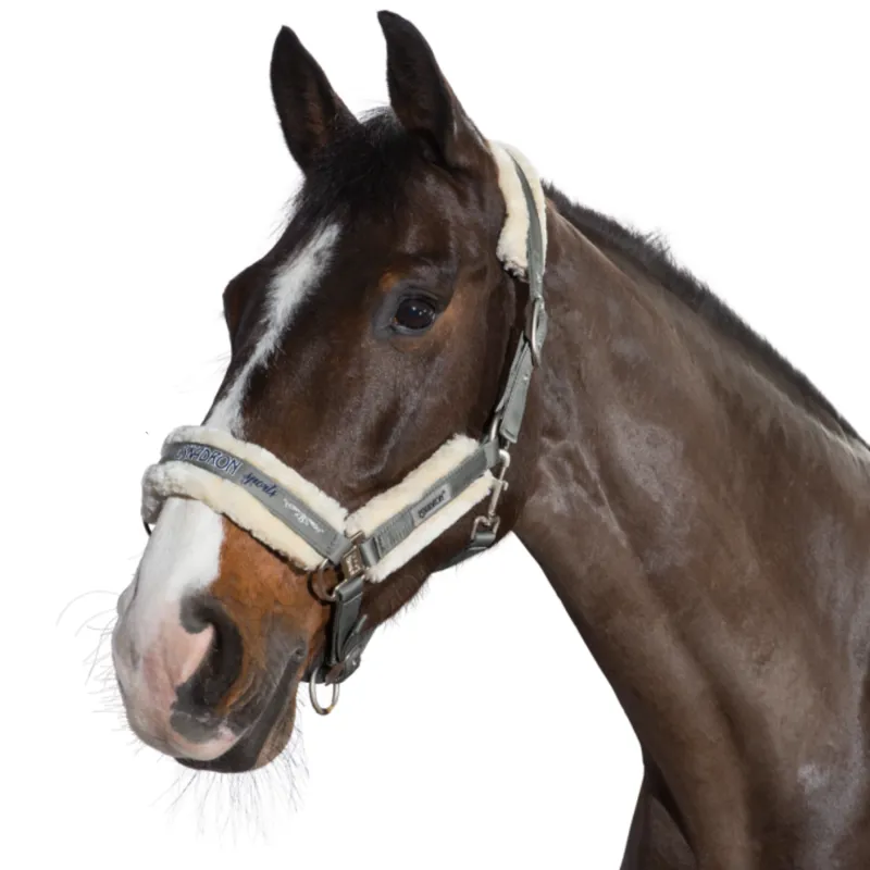 Eskadron Pin Buckle Glossy Faux Fur Headcollar Classic Sports Ltd. SS18 - Steel Grey