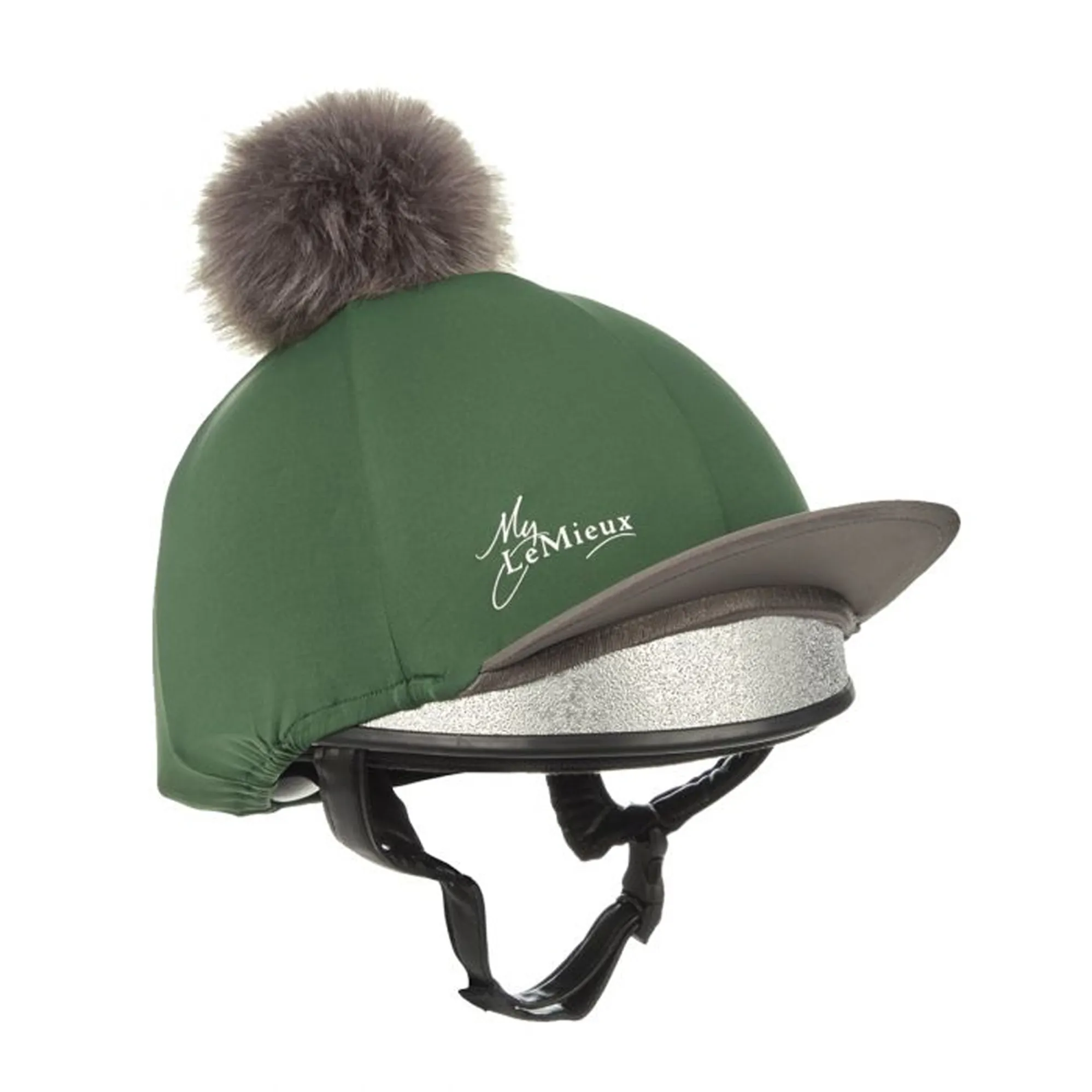 LeMieux Pom Pom Hat Silk - Hunter Green LeMieux Pom Pom Hat Silk - Hunter Green