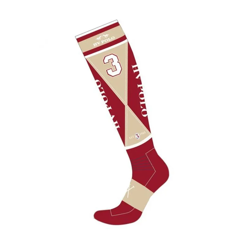 HV Polo Equipo Knee Length Socks - Cayenne and Sand