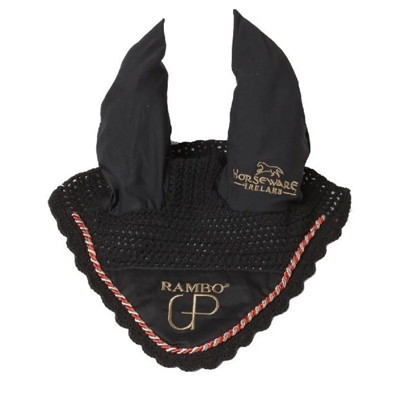 Horseware Rambo Grand Prix Ear Net - Navy/Beige