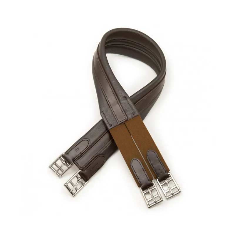 Jeffries Vagabond Girth with Elastic Ends - Havana