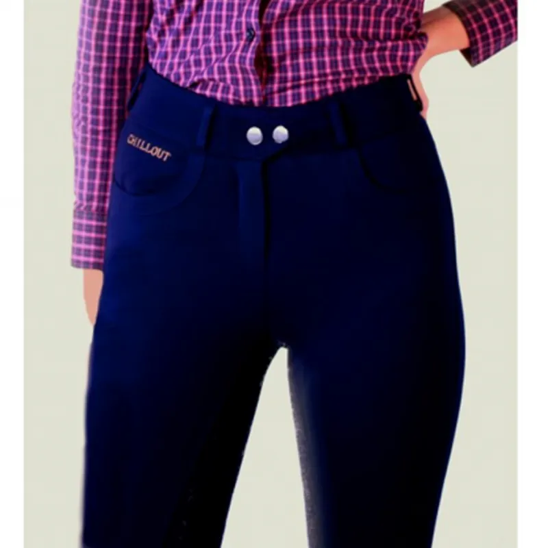 Chillout Ladies Full Seat Sticky Breeches - Navy