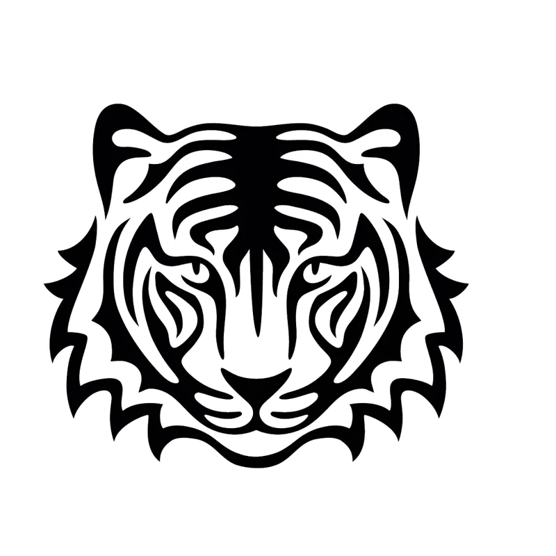 Glamourati Medium Stencil Design - Tiger