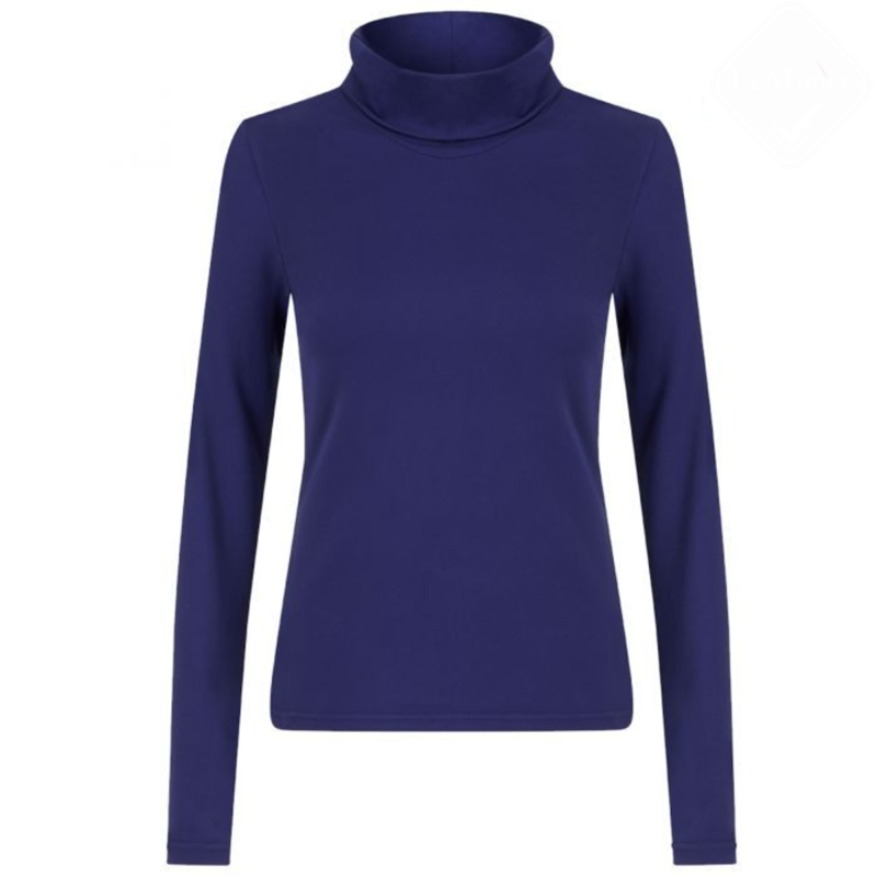 My LeMieux Liberte Roll Neck Base Layer - Ink Blue-1