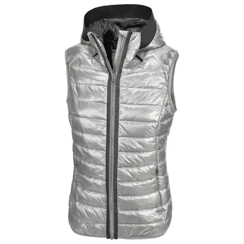 Pikeur Hanny Sporty Quilted Gilet - Silver Grey