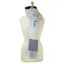 Hy Equestrian Cumbria Soft Touch Scarf - Navy/White/Light Blue