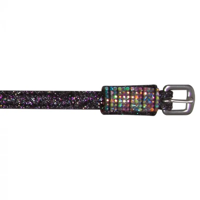 Imperial Riding Sparking Diamond Spurstraps - Black/Lilac