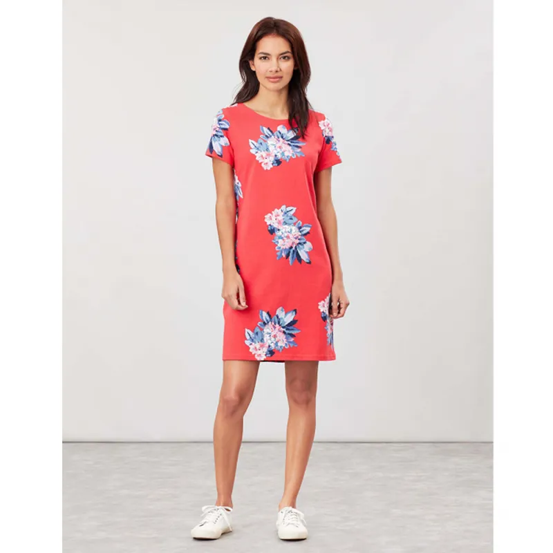 Joules Riviera Printed Dress - Floral Red-1