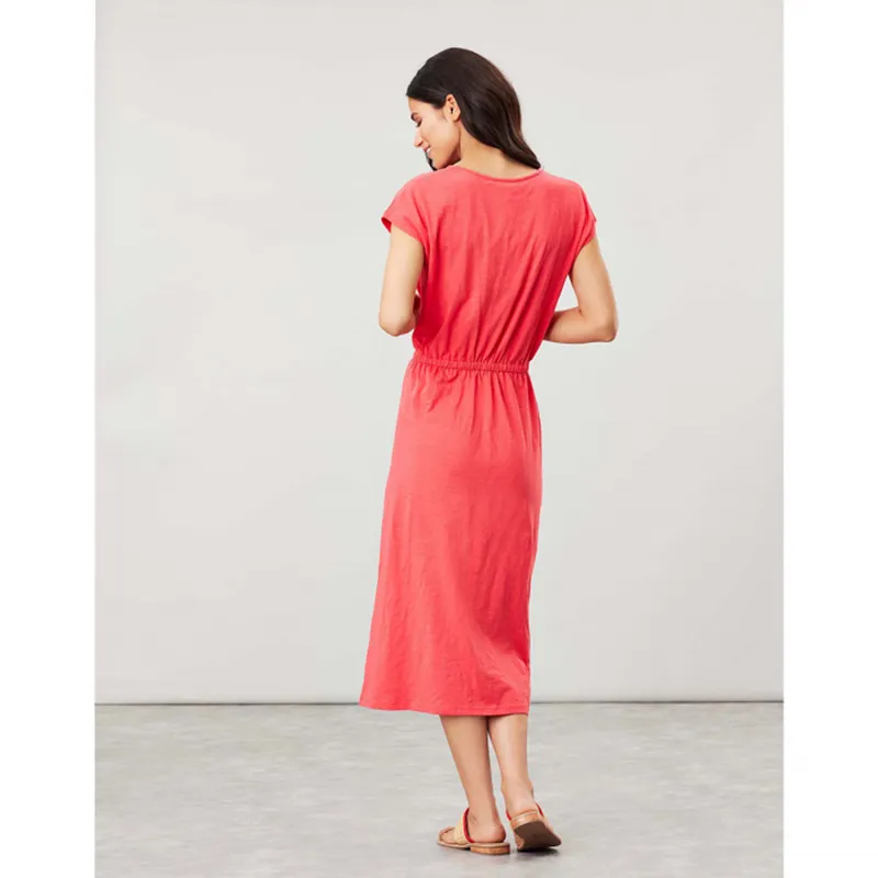 Joules Alma Jersey Midi Dress - Poppy-1