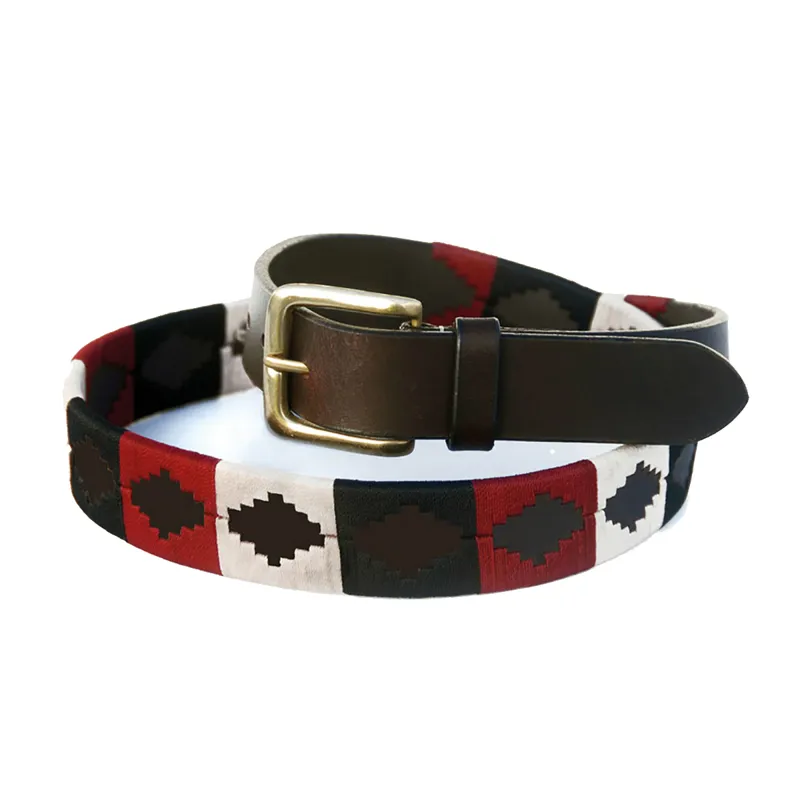 Chukka Dante Polo Belt - Red/Black/White