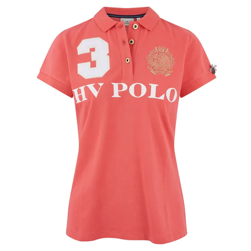 HV Polo Ladies Favouritas EQ Polo Shirt - Coral