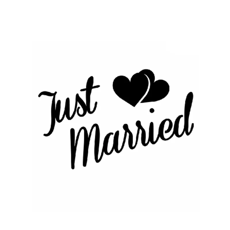 Glamourati Medium Stencil Design - Just Married