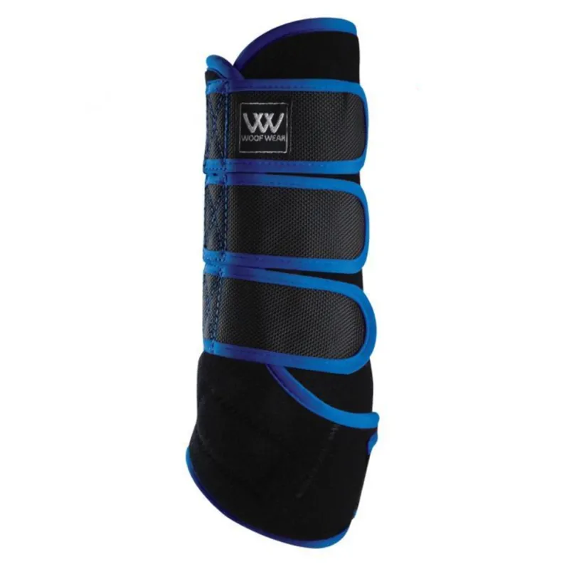 Woof Wear Dressage Training Wraps - Black/Electric Blue