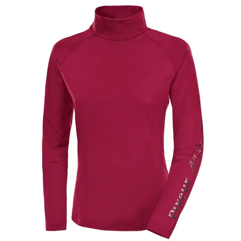 Pikeur Abby Ladies Polo Neck Top - Persian Red