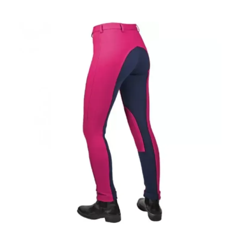 Saddlecraft Jiggy Jods 2 Tone Childs  - Cerise/Navy