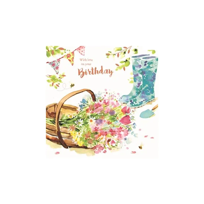 Otterhouse Birthday Treats Card - Gardening
