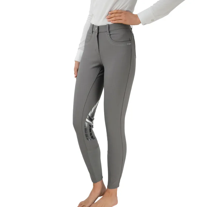 Hy Equestrian Corby Cool Ladies Breeches - Grey