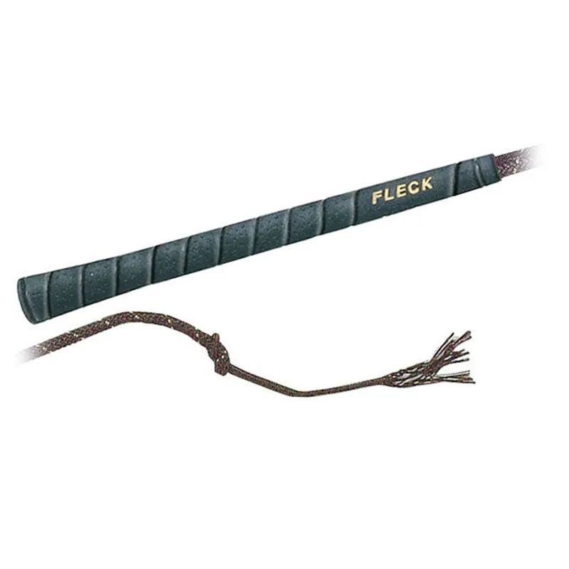 Fleck Superflex Piaffe Fleck Grip Whip - Black