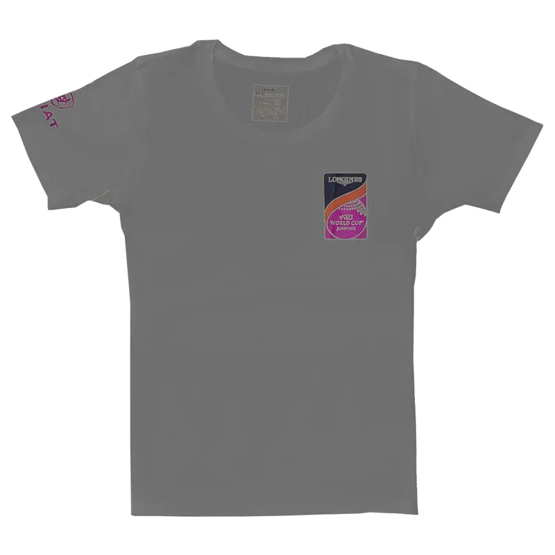 Ariat Ladies FEI Graphic World Tour T-Shirt - Heather Grey