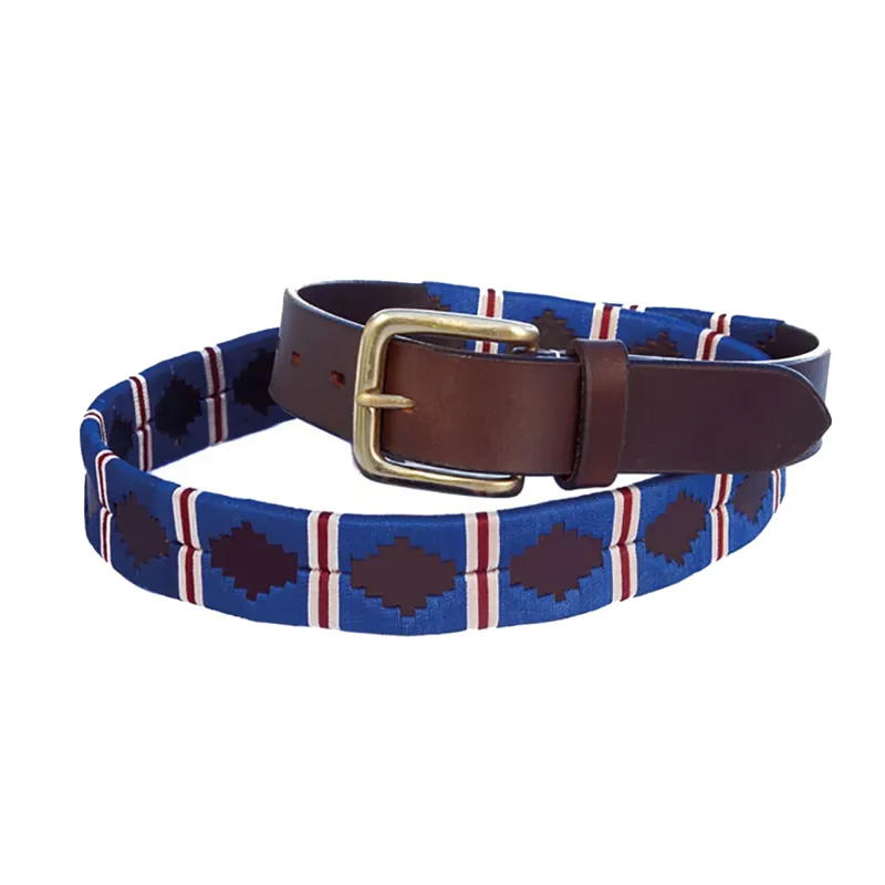 Chukka Tiago Polo Belt - Navy/Red