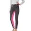 Hy Equestrian Saxby Silicone Jodhpurs - Anthracite Grey/Cerise Pink
