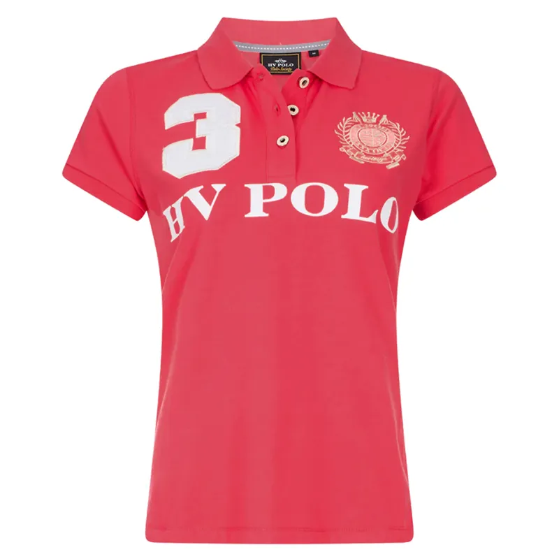 HV Polo Ladies Favouritas EQ Polo Shirt - Hibiscus