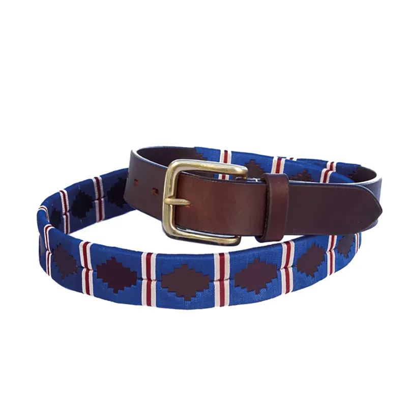 Chukka Tiago Polo Belt Slim - Navy/Red