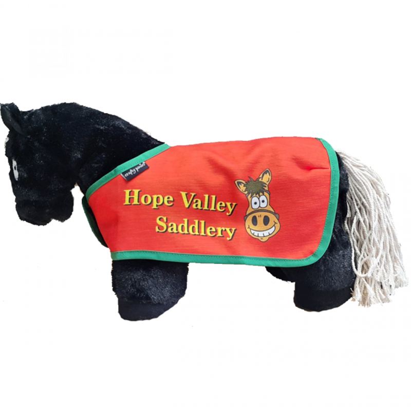 Crafty Ponies Black Pony and Custom HVS Rug -1