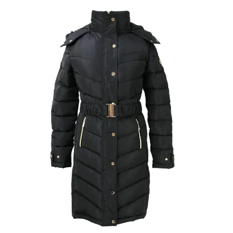 Coldstream Branxton Long Quilted Coat - Black
