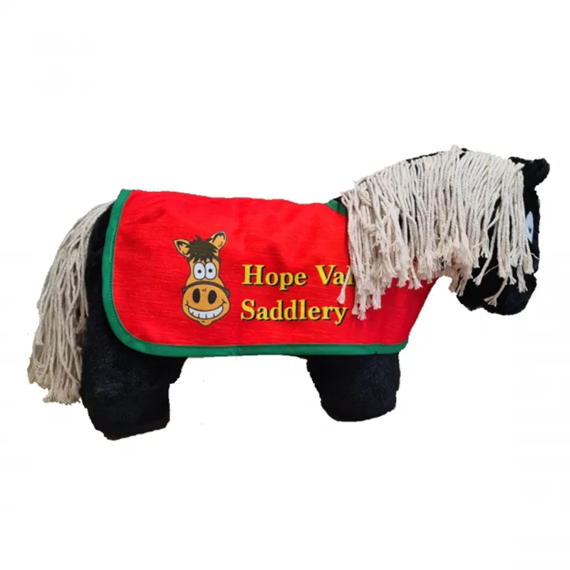 Crafty Ponies Black Pony and Custom HVS Rug 