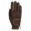 Roeckl Lona Riding Gloves - Mocha/Gold