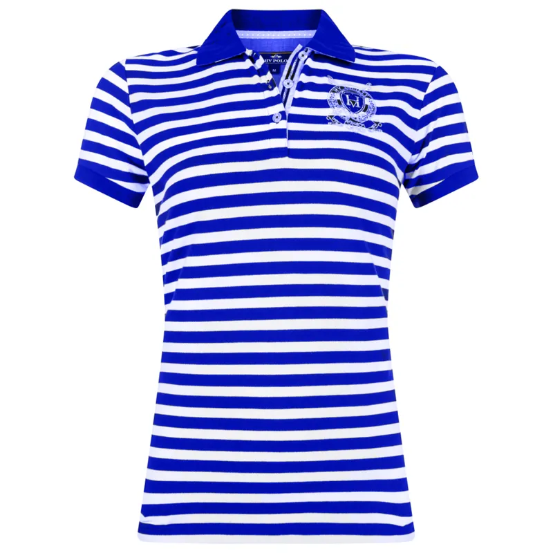 HV Polo Ariel Ladies Polo Shirt - Ocean/Optical White