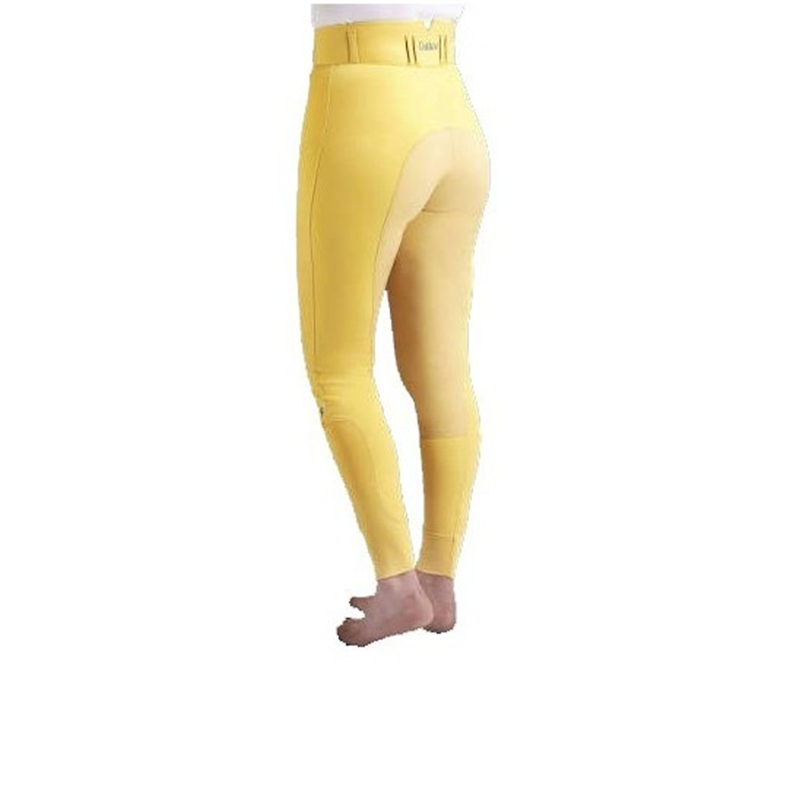 Caldene Hartpury High Rise Full Seat Breeches - Canary-1