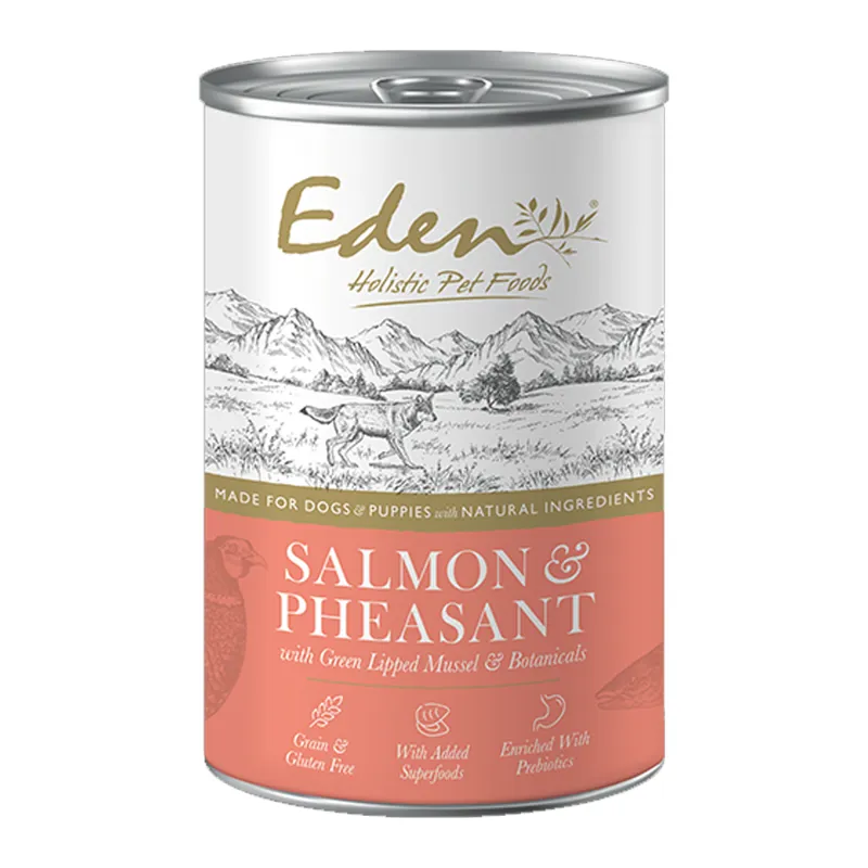 Eden Gourmet Wet Food for Dogs Salmon and Pheasant 400g