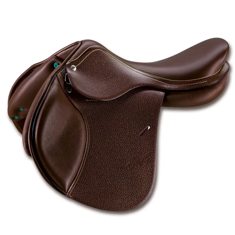 Equipe Expression Double Flap Jump Saddle - Brown - 17.5 +1 Medium